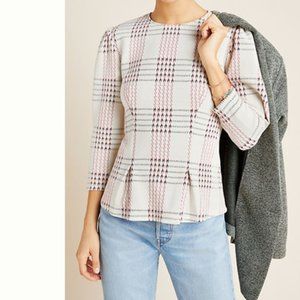 Dolan Anthropologie Structured Plaid Pullover